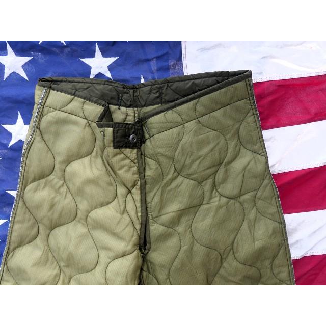 米軍実物 デッド M65フィールドパンツ用ライナー M BDUパンツにも 174 米軍実物 1983 デッド! M65フィールドパンツ用ライナー M 白ラベル BDU