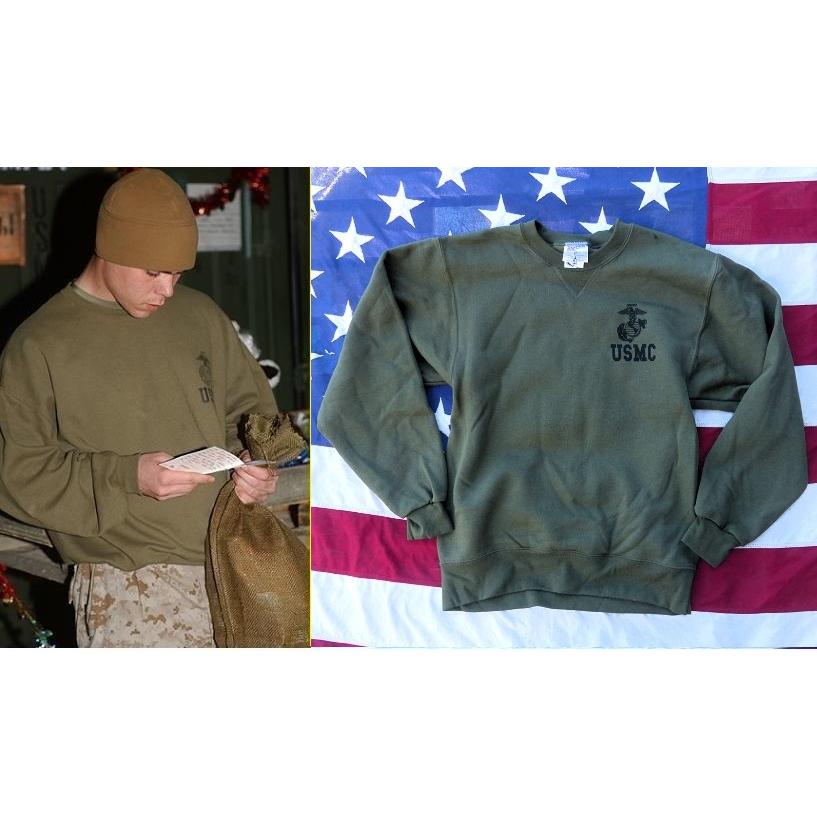 米軍実物 USMC スエットトレーナー SMALL J253x : ホバートブロス