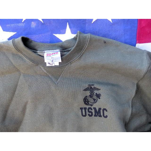 米軍実物 USMC スエットトレーナー SMALL J253x : ホバートブロス