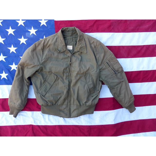 1980” 米軍実物 CVCジャケット タンカース L-L ヘリクルー 64x