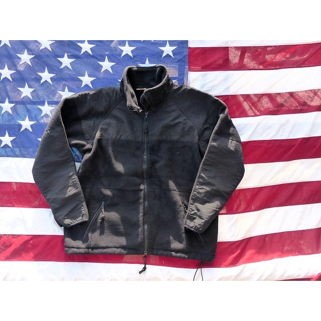 米軍実物 USMC ポーラテックフリースジャケット L ブラック