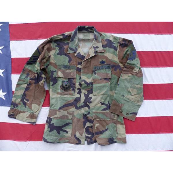 米軍実物 BDUジャケット ウッドランド M−R ノンリップ 186x