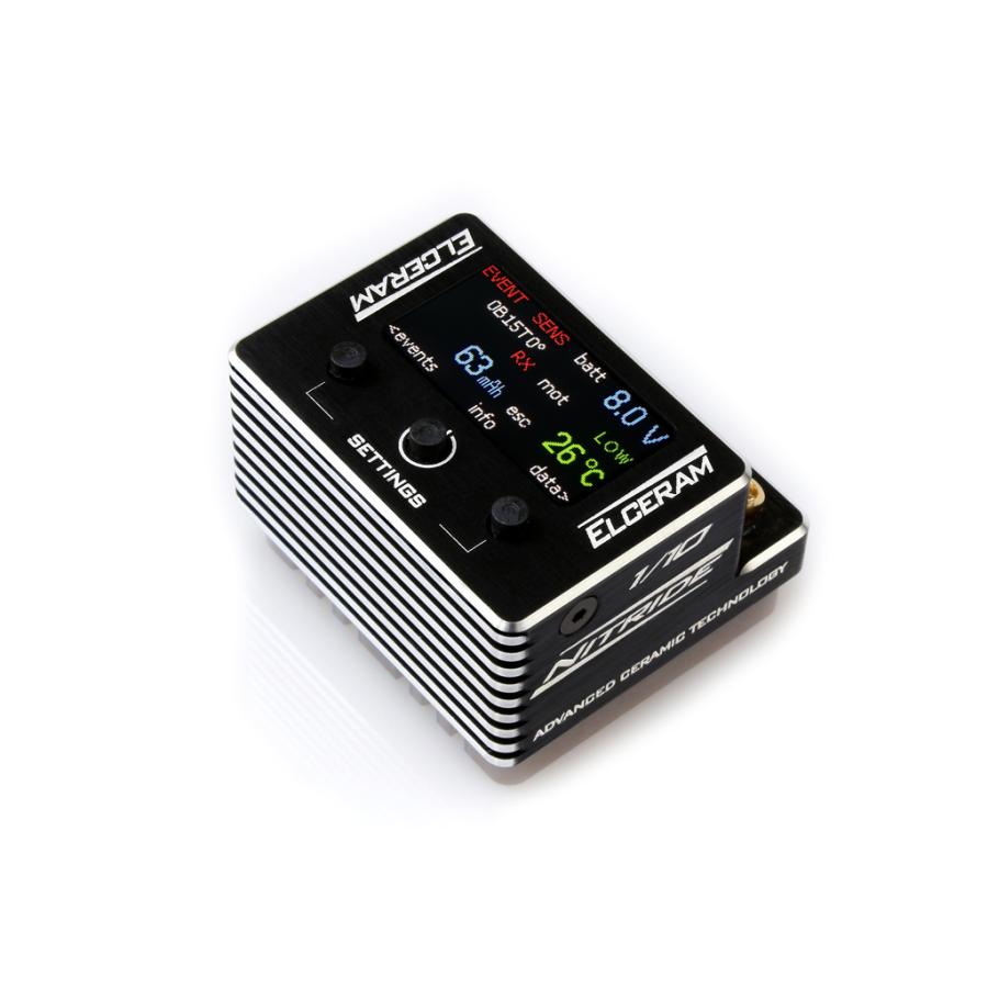 ELCERAM NITRIDE G2 1/10 RCハイエンド競技用ESC ELCERAM NITRIDE G2 1/10RCカー競技用ESC LCDモニター装備（エルセラム