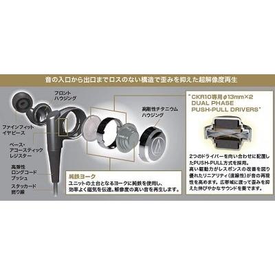 オーディオテクニカ 高音質 イヤフォン イヤホン audio-technica