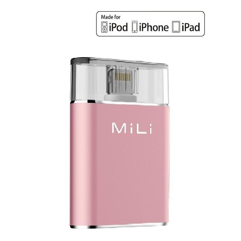 iPhone USBメモリ iPad 等 MFI iData Pro 128GB ローズゴールド