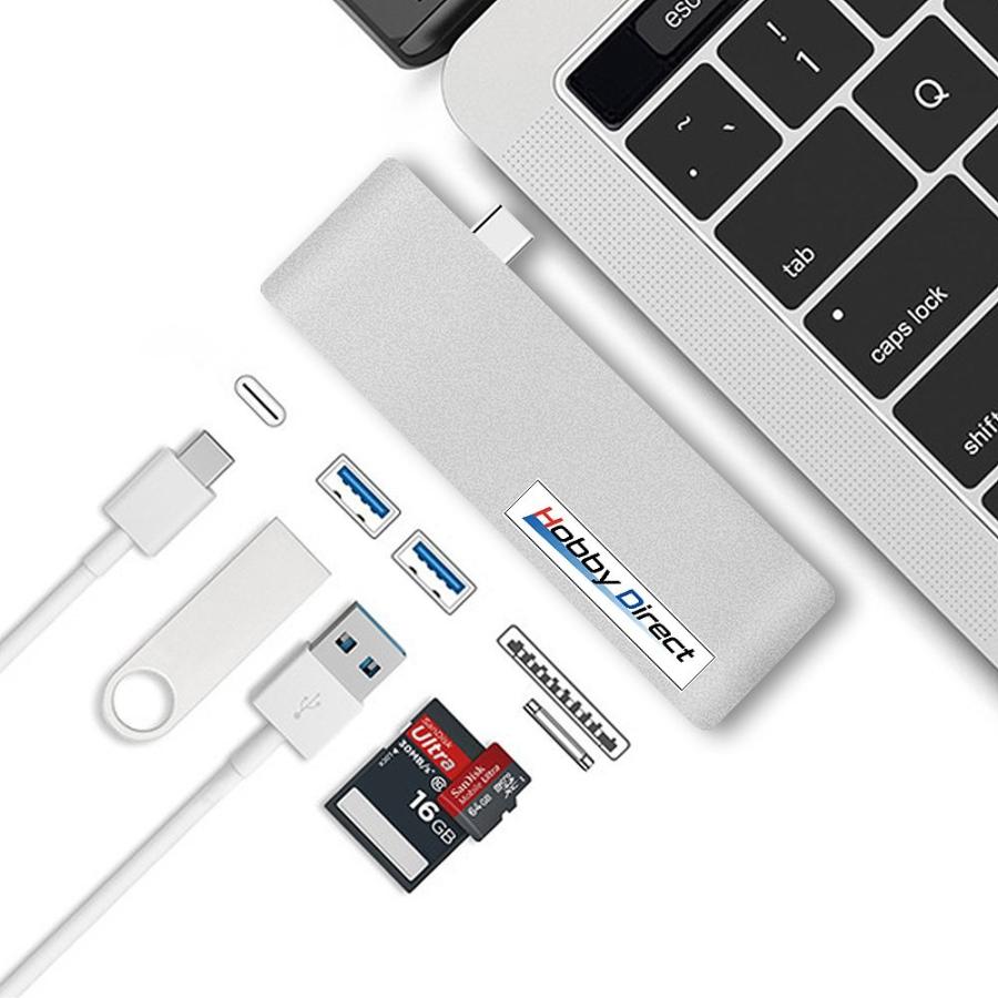 タイプc ハブ USB 3.0 MacBook USB 3.0 2ポート SDカードリーダー マイクロSDカード pd給電 32GBカードセット｜hobby-direct｜02