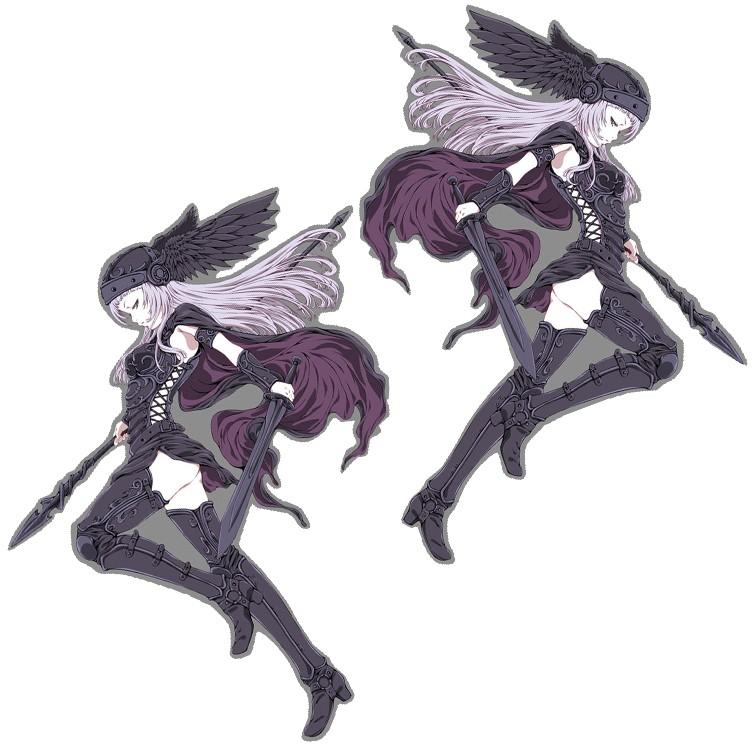 ステッカー 車 バイク ヴァルキリー Sサイズ HDS3-0111 カスタム 戦姫