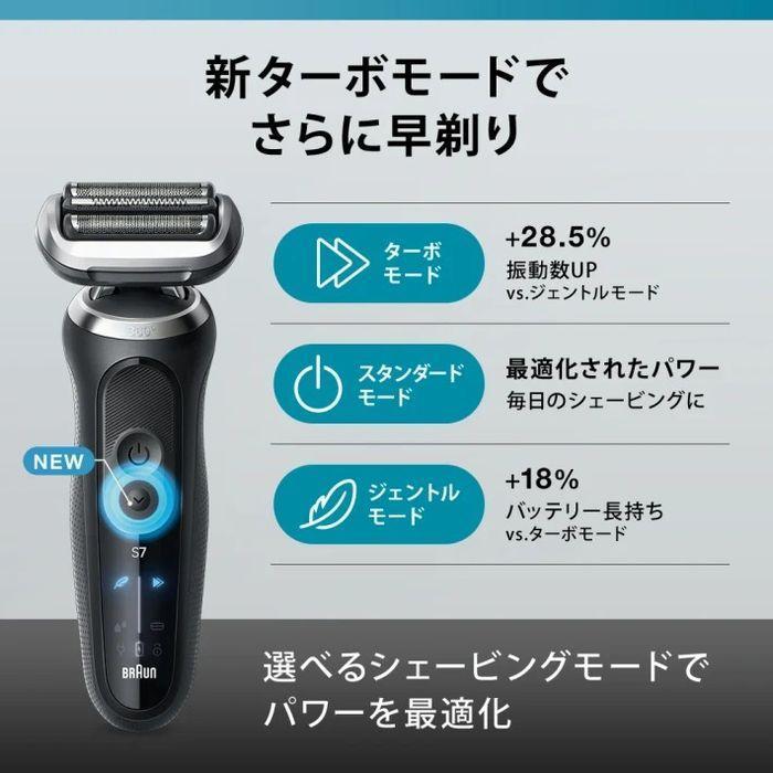BRAUN Series 7 密着シリーズ7 充電式シェーバー 72-N1500s ブラック