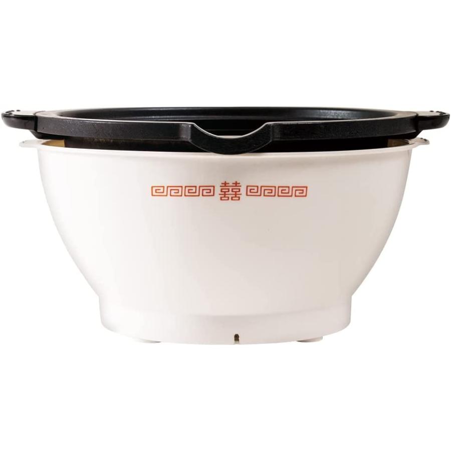 LITHON (ライソン) 着脱式ラーメンメーカーどんぶり KDPC-001W ラーメン鍋 即席 1人分のラーメンがすぐ作れる LITHON 着脱式ラーメンメーカーどんぶり (ライソン) KDPC-001W