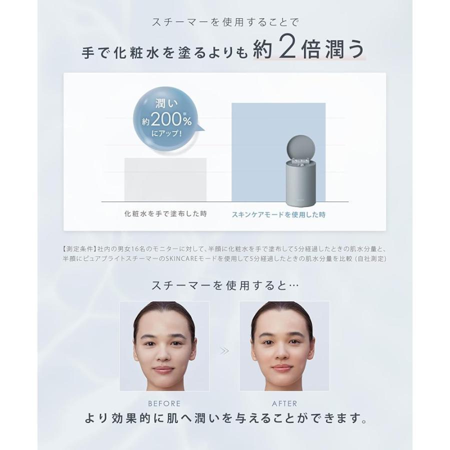 SALONIA（サロニア） ピュアブライト スチーマー 美顔器 フェイス
