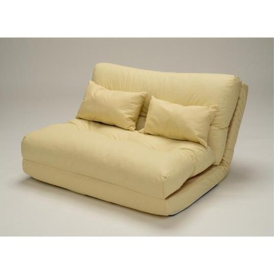 ソファベッドクッション2個付アイボリー