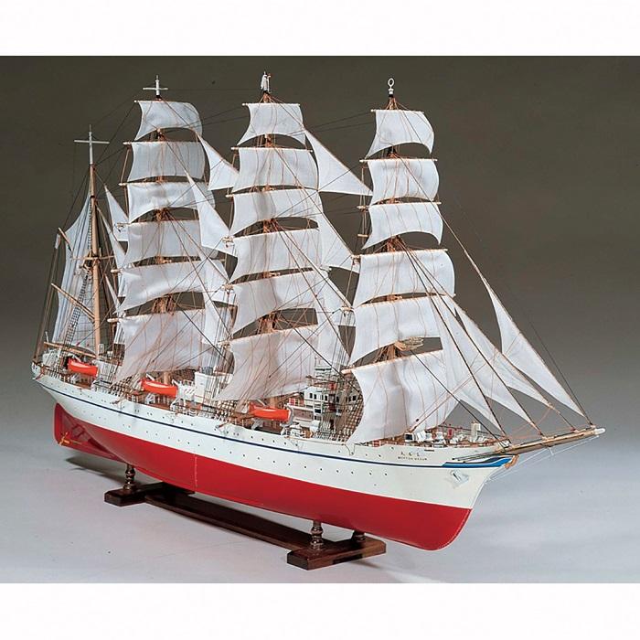 1/80 日本丸 UDJ-F-NIHONMARU-80 ウッディジョーの木製模型レーザー 