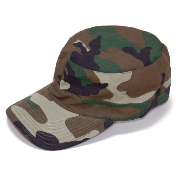 アメリカ軍 ファティーグキャップ ワークキャップ ウッドランドカモ 迷彩 カモフラ 軍帽子 ミリタリー :CAP-003:傘とこだわり雑貨の店