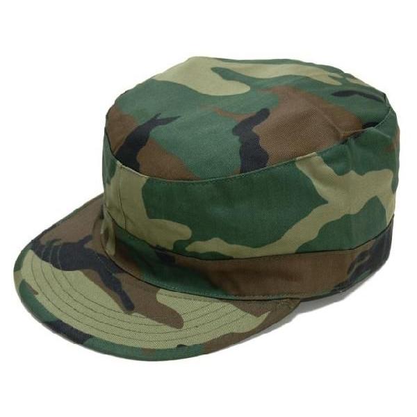アメリカ軍 ファティーグキャップ ワークキャップ ウッドランドカモ 迷彩 カモフラ 軍帽子 ミリタリー Rothco ロスコ