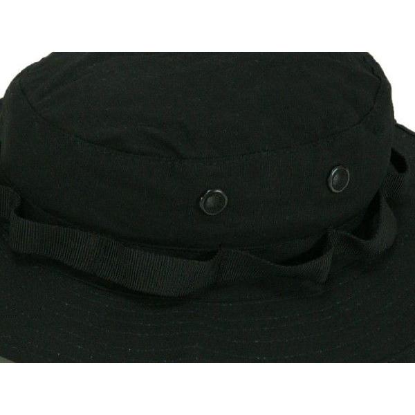 アメリカ軍 ジャングルハット ブーニーハット ブラック 軍帽子 ミリタリー :HAT-004:傘とこだわり雑貨の店ホビーマート - 通販