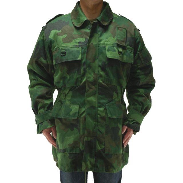 ユーゴスラビア軍 MOL68 スナイパー オーバースーツ パームツリーカモ 古着 80s Yugoslavia Army Sniper Smock Microdat Camouflage with Groove