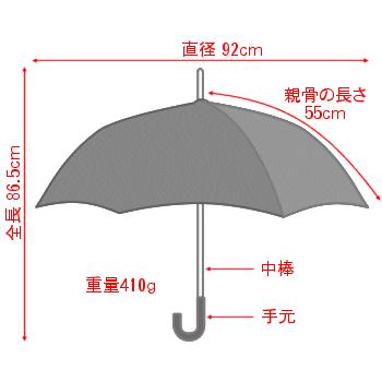 傘 レディース 長傘 前原光榮商店 カーボン 16本骨 雨傘 ラインアート柄 ジャガード EN えん ゴールドイエロー 皇室御用達 前原光栄商店製｜hobby-mart｜09