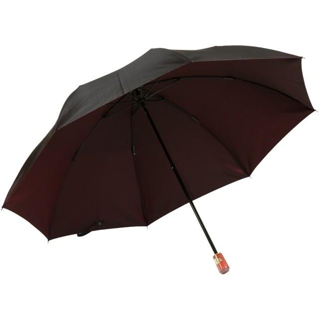 傘 メンズ 折りたたみ傘 前原光榮商店 雨傘 シャンブレイ-M ボルドー
