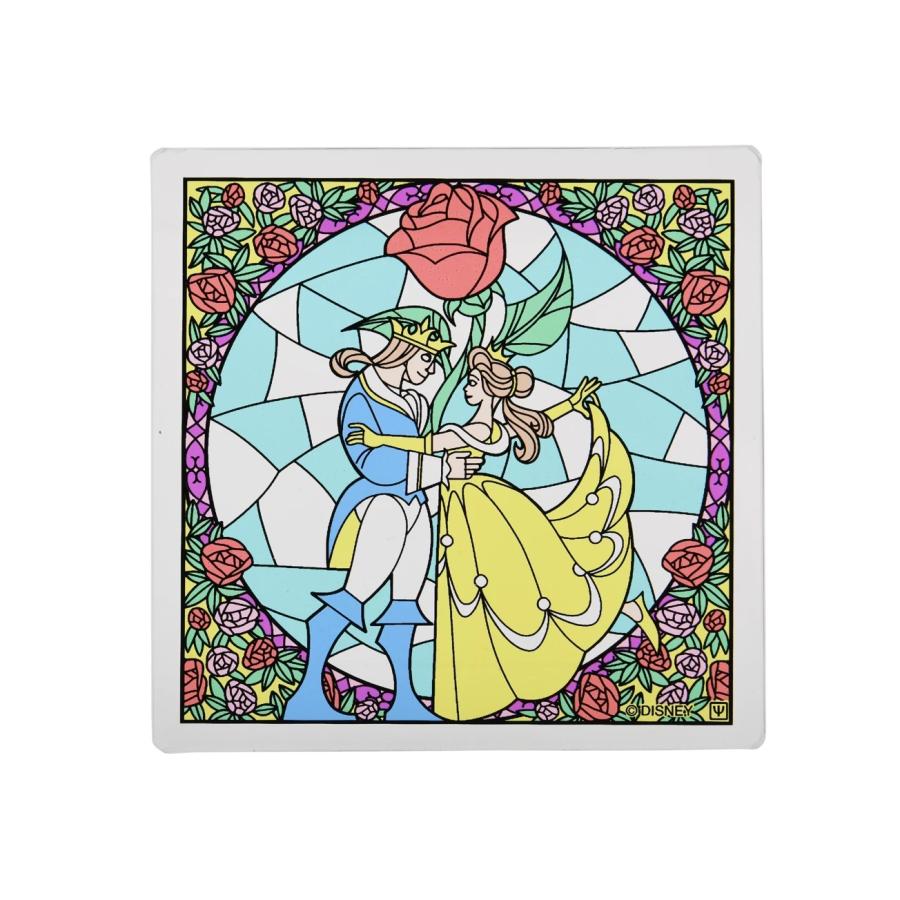 美女と野獣　シークレット　ピンバッジ　ディズニーストア　ステンドグラス風 ディズニー ステンドアートジグソー 美女と野獣 ストーリー