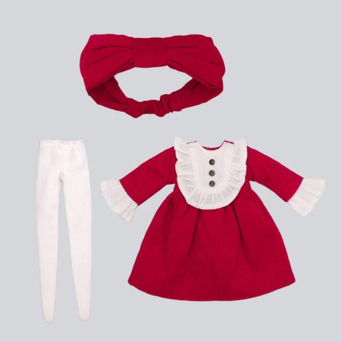 22センチドール服セット 599 Dear Darling fashion for dolls「フリルヨークワンピースセット
