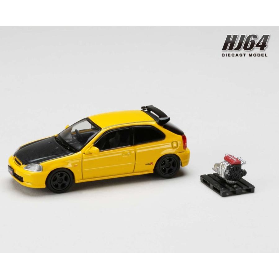 【カスタム品】HONDA CIVIC TYPE-R EK9 1/64 ミニカー Amazon.com: 1/64 Hobby Japan JDM64 Civic Type R EK9 JDM