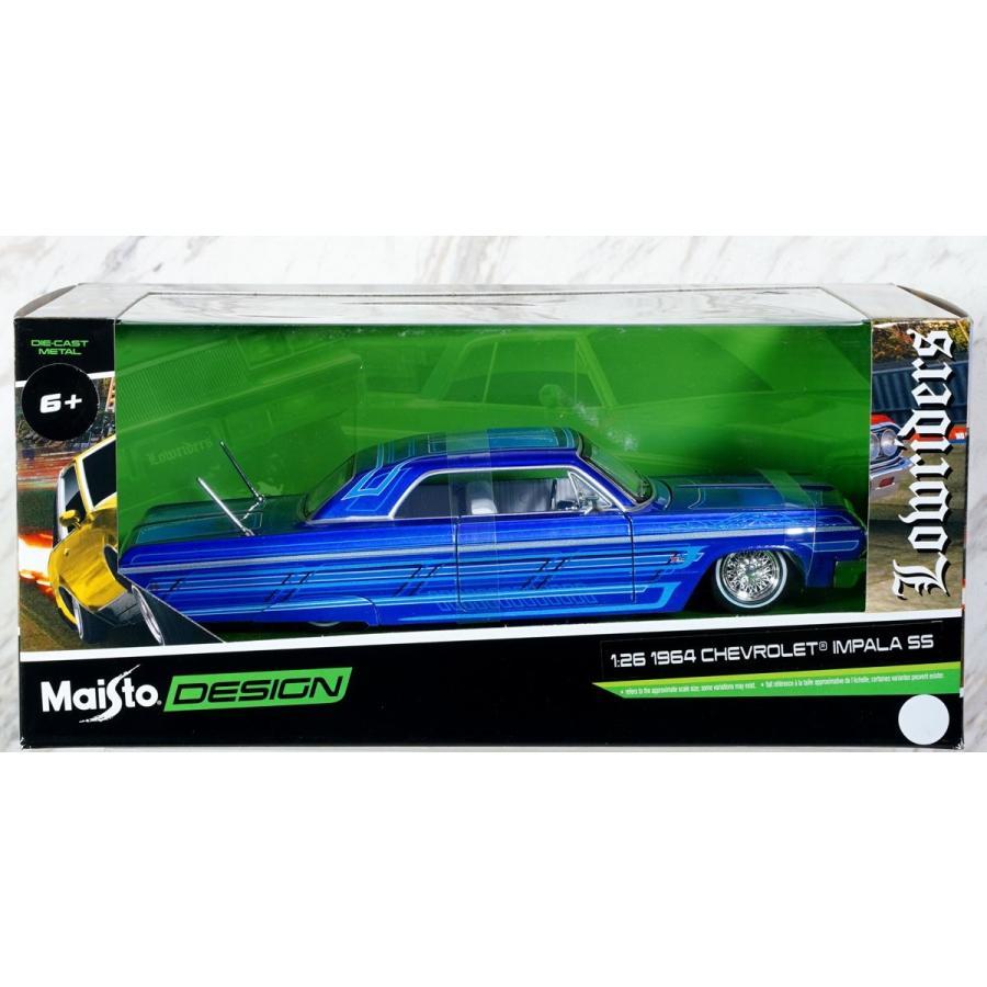 1/18ミニカー　シボレー・インパラ64 SS 1/24 1964 シボレー インパラ SS ブルー : ホビーロード - 通販
