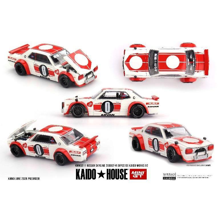 KAIDO HOUSE x MINI GT 1/64 Nissan スカイライン 2000GT-R (KPGC10