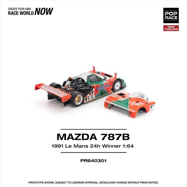 POP RACE 1/64 マツダ 787B 1991年 ル・マン 24時間優勝車 : ホビー