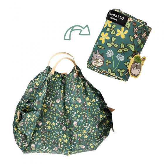 ジブリ　となりのトトロ　シュパット　コンパクトエコバッグ　野原でかくれんぼ 新製品】かくれんぼするトトロがかわいい、旅行にぴったりな布