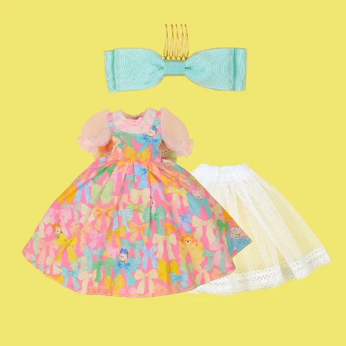 Dear Darling fashion for dolls「22cmドール用 リボン柄ワンピース
