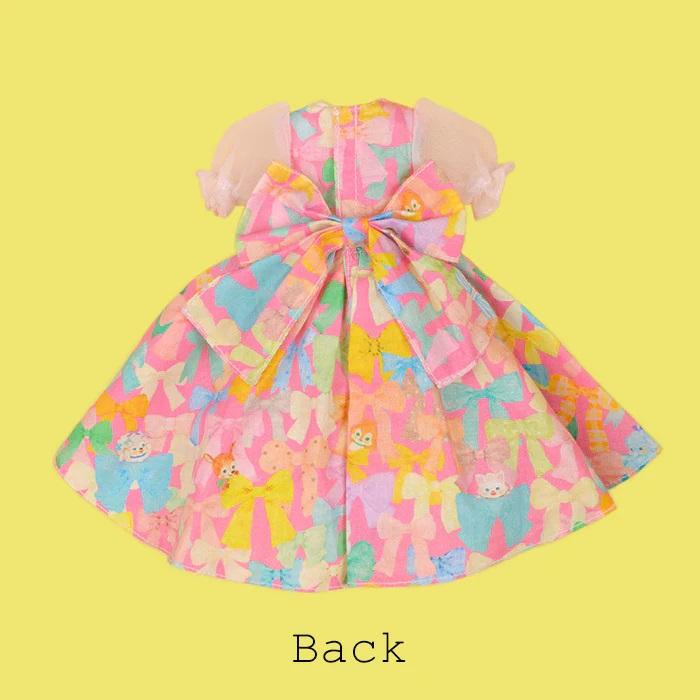 ハンドメイド　ドールワンピース&ドレスエプロン set　120cm(8T) ◇ワンピース＆エプロンドレスセット SDMサイズ(1/2) - sereNade