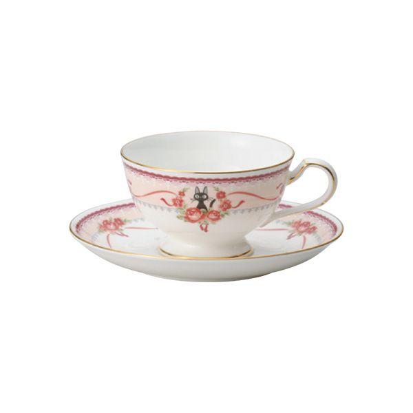 ジブリ☆魔女の宅急便ノリタケ食器カップ＆ソーサー2種ピンク/ブルー 