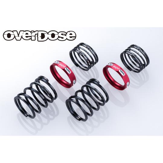 オーバードーズ ハイパフォーマンスツインスプリング レッド OVERDOSE ☆OVERDOSE ☆ OD4004 「 4Edge ツインスプリング1.2-2055