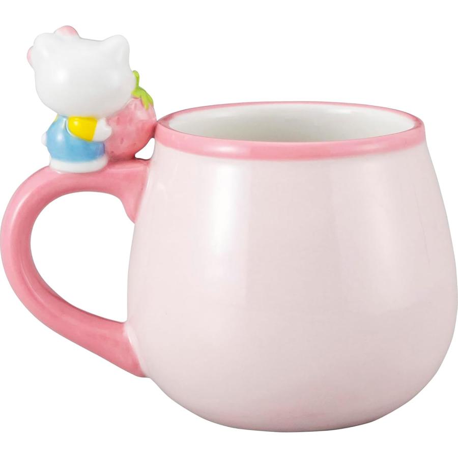 サンリオ☆ハローキティ いちごのおうちフィギュア付きマグ 270ml