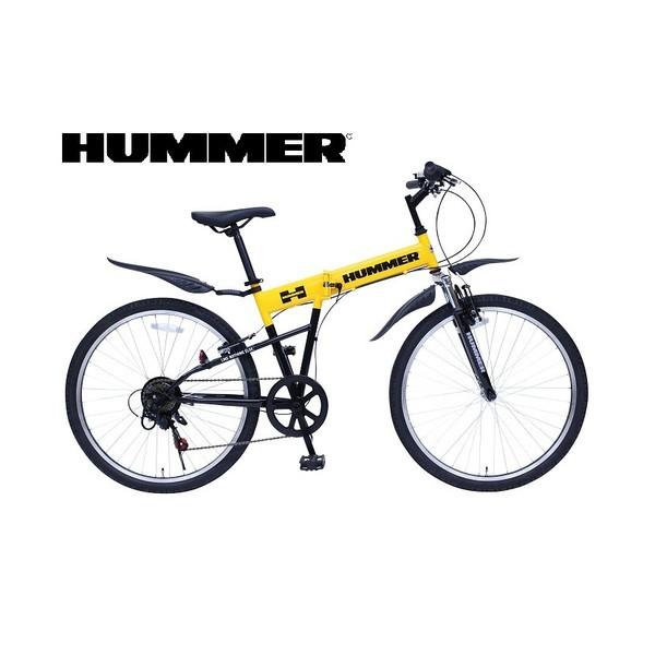 【新発売！！】 代引きＯＫ！送料込み！HUMMER  ハマー FD-MTB266SE  MG-HM266E-YE 6段変速 F-SUS  26インチ （イエロー)｜hobby-shop-ks