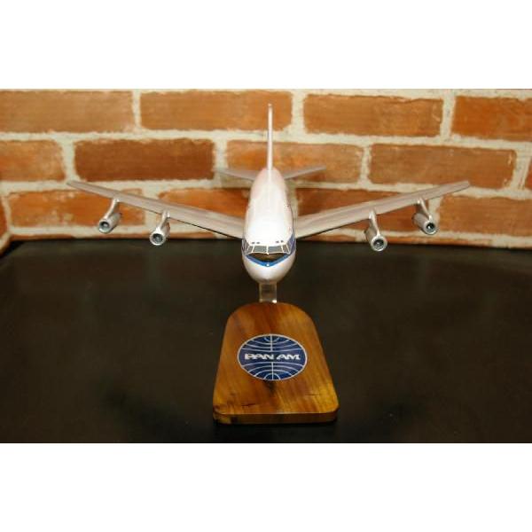【オーダーメイド承り中！！】 1/100  B707&minus;300　PANAM（ボーイング） 模型飛行機  民間航空機（旅客機） ソリッドモデル 木製模型
