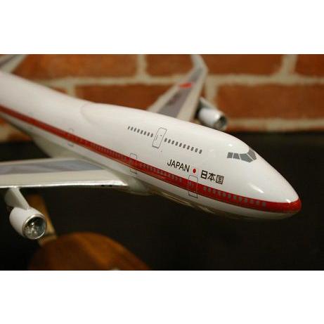 【新品】 木製飛行機 模型 B747-400 ジャンボ NH20128 1:200 BOEING 747-400 JA8958 完成品（ギアつき
