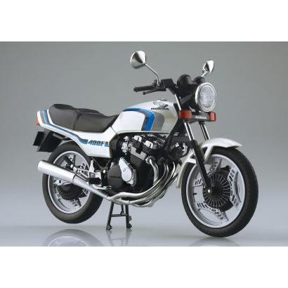 1/12 アオシマ 112014 ホンダ CBX400F パールシェル ホワイト CBX550F Ver. 完成品 | 