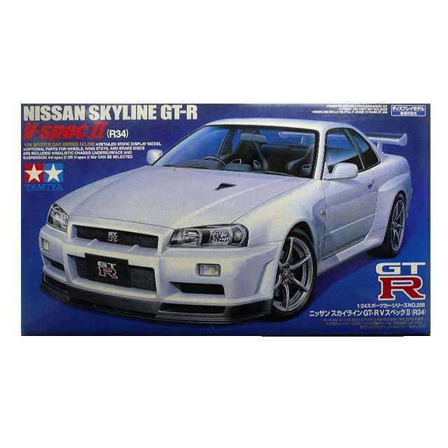1/24 タミヤ 24258 日産 スカイライン GT-R V スペックII R34 | 