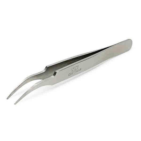 タミヤ 74108 精密ピンセット 先丸・ツル首タイプ | 