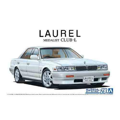 1/24 アオシマ MODEL28 日産 HC33 ローレル メダリスト CLUB-L '91 | 