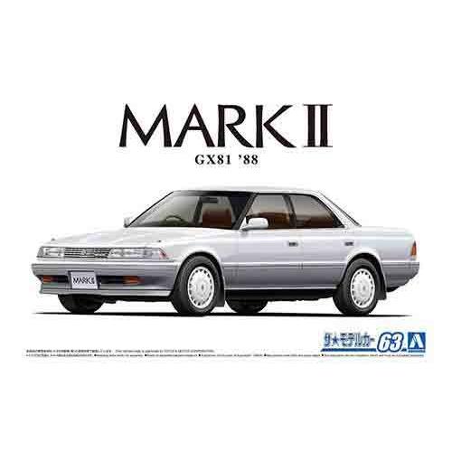 1/24 アオシマ MODEL63 トヨタ GX81 マークII グランデツインカム24 '88 | 