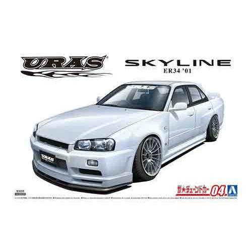 1/24 アオシマ TUNED04 URAS ER34 スカイライン TYPE-R '01 | 