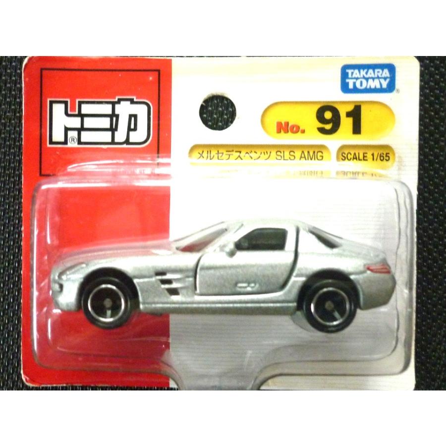 【中古品】トミカ No.91 メルセデス・ベンツ SLS AMG(ブリスター) 絶品トミカ(ブリスターパック) No91《メルセデスベンツ SLS AMG》台紙