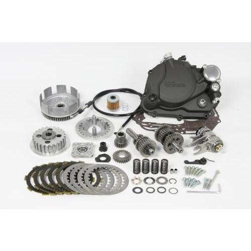 02-03-0028　カバーもついたお得なセット SP武川 スペシャルクラッチ＆ストリート5速クロスミッションセット ブラック塗装 モンキー/ゴリラ(Z50J/AB27)