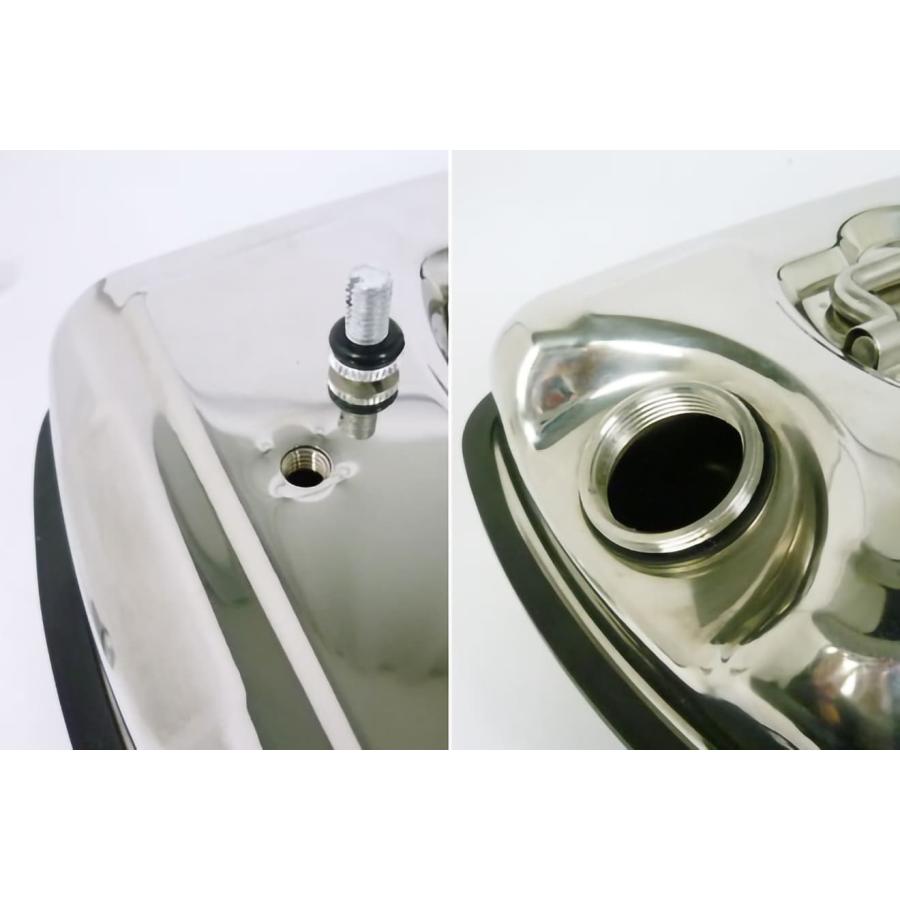 C40003 横型 ステンレス製 ガソリン携行缶/20リットル 緊急用携行缶