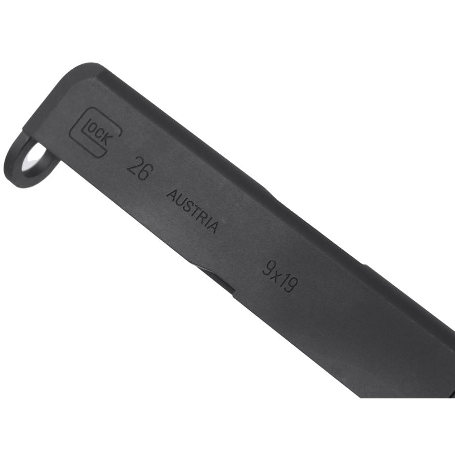 GLOCK-74(BK)　GUARDER スチールCNC スライド for マルイ G26 GLK-74(BK) ： BK GLOCK スチールCNC スライド for マルイ G26 GLK