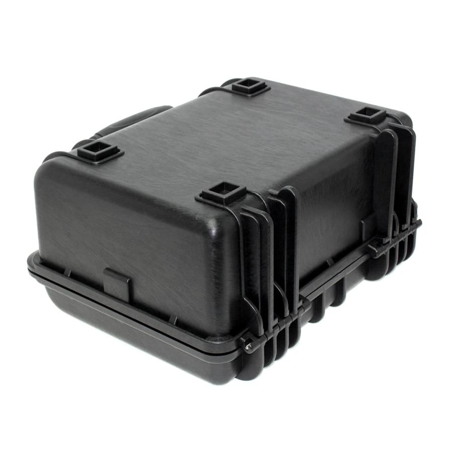 H8013B18L　MILITARY-BASE (ミリタリーベース) ウォータープルーフ ダブルスタック ハードガンケース 18L 38cm BK_1