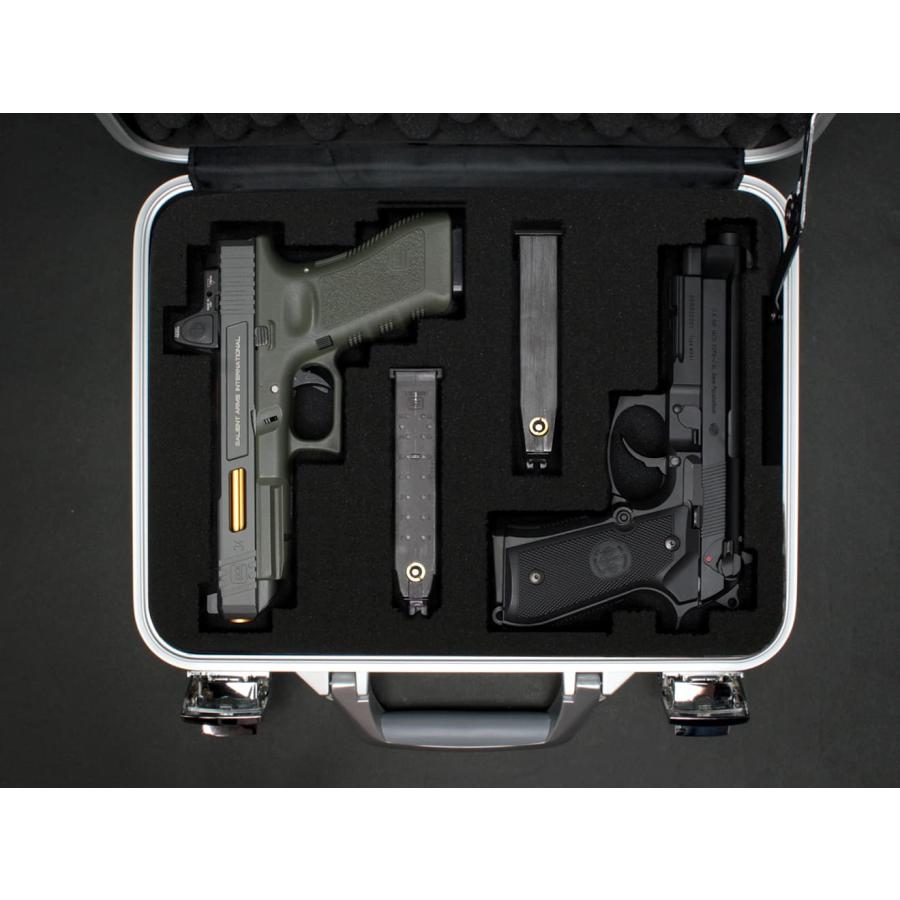 H8019SG アルミソリッドアタッシュケース 36cm*30cm*10.5cm ガン
