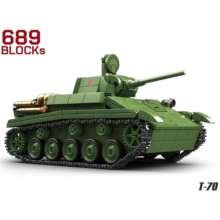 ソ連軍　装備　セット M0140P AFM ソ連軍 T-70 軽戦車 689Blocks : ホビホビ - 通販 - Yahoo